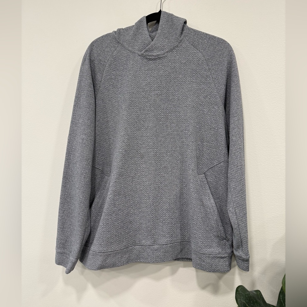 lululemon athletica Gray Textured Pullover Hoodie